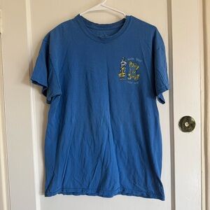 Blue Graphic Surf Pocket T-Shirt